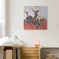 thumbnail image 2 of Stupell Industries Rustic Western Cowboy Wild Horse Lasso Animals & Insects Painting Gallery Wrapped Canvas Art Print Wall Art, 30 x 30, 2 of 6