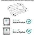 thumbnail image 5 of 2025 Latest Model Kitchen Sink Grid, 11-3/4" x 13-1/4" Sink Protectors for Kitchen Sink with Center Drain, S, 5 of 5