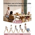 thumbnail image 2 of Momcozy DinerPal Silla de Madera para Bebés, Trona Convertible, con Bandeja de Grado Alimenticio, Ajustable, 2 of 9