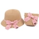 thumbnail image 4 of Sombrero de sol para niños, sombrero de sol para niñas, sombrero de paja de verano, conjunto de bolso pequeño, sombrero de pescador con protector solar de verano para playa de princesa, 4 of 6