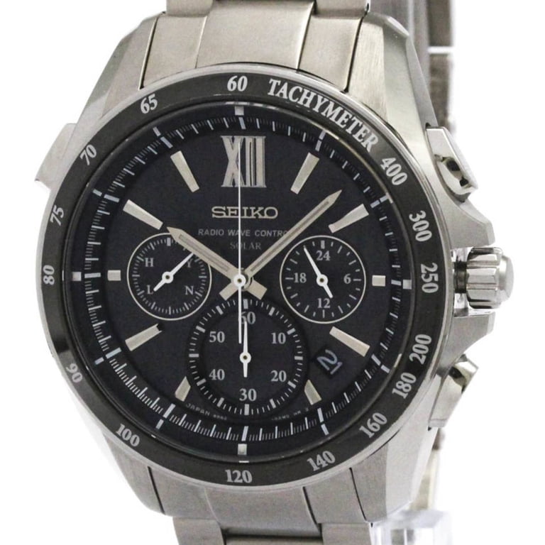 Pre-Owned SEIKO Brightz Stainless Steel Solar Watch SAGA153(8B82