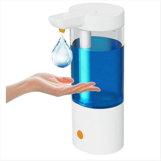 Dispensador Automático de Jabón Líquido, 4 Niveles Ajustables, Sin Contacto, de Pared, 13.5 Oz, para Hogar y Oficina.