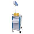 thumbnail image 4 of Techtongda ABS Surgical Anesthesia Cart Physiotherapy Cart Multifunctional Nursing Emergency Vehicle Emergency Trolley with Universal Wheels, 4 of 16
