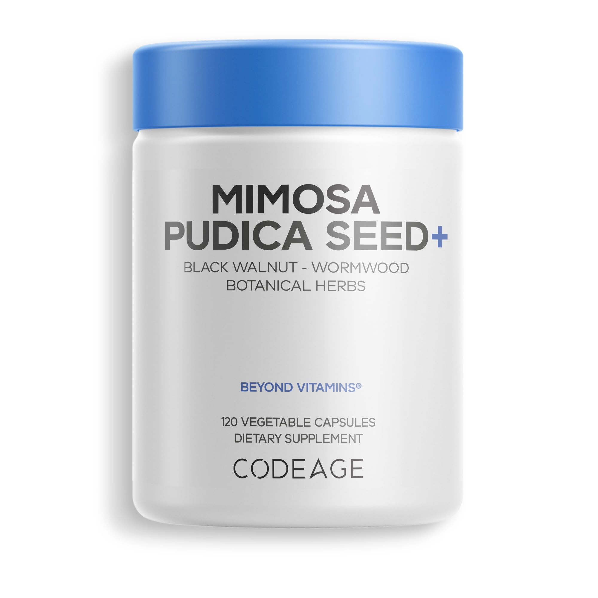 Codeage Mimosa Pudica Seed, Organic, Black Walnut, Cloves, Vegan, 120 ct