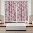 thumbnail image 2 of Ambesonne Almond Blossom Kitchen Curtains, Cherry Flowers Japan, 55"x45", Dried Rose Pale Pink, 2 of 3