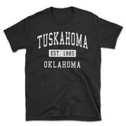Tuskahoma Oklahoma Classic Established Men's Cotton T-Shirt