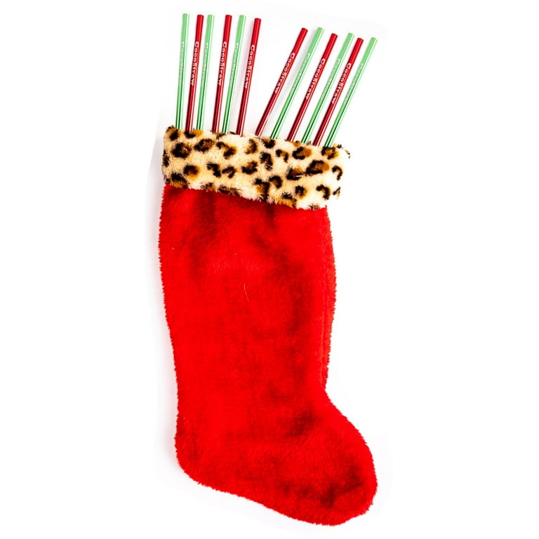 12 Xmas Christmas Metal Drinking Straws Red Green Reusable Eco Friendly 10.25 Tall Long