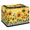 Multicolor 3, variant on CURLYOOT Old Daisy Wooden Storage Bin With Zipper Lid, Foldable Clothes Organizer Lidded Storage Baskets, Rectangular Box Closet Shelf Organizer