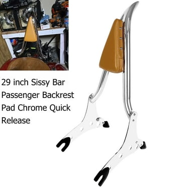 Fjpacemt Detachable Backrest Studded Pad Sissy Bar for Motorcycle Indian Chieftain Roadmaster 14-24