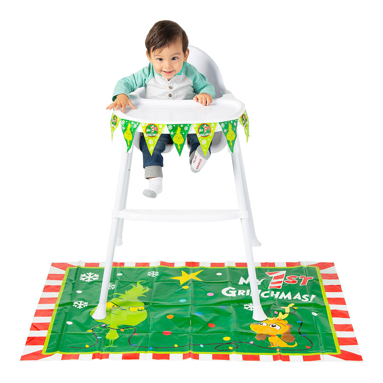 Dr. Seuss™ The Grinch 1st Christmas High Chair Decorating Kit - 2 Pc.