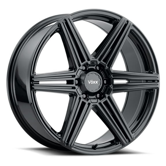Sotto Custom Wheel 20x8.5 inch 6-127 Bolt-Pattern 39 Offset Gloss Black Rim Style Split 6 for Truck/SUV