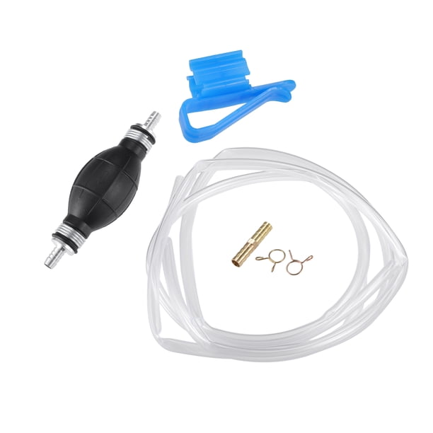 1 Juego de bomba Manual de sifón de gasolina y aceite, bomba de succión de líquido con conector y hebilla para coche, camión y automotriz