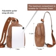 thumbnail image 4 of Bandolera CLUCI para mujer, de piel, convertible, de viaje, color negro, 4 of 8