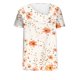 thumbnail image 4 of Fiudx Camisas de Mujer Top Informal de Primavera y Verano de Manga Corta con Cuello En V para Mujer, 4 of 5