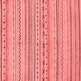 thumbnail image 1 of Ahgly Company Machine Washable Indoor Square Abstract Red Modern Area Rugs, 5' Square, 1 of 4