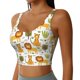 thumbnail image 2 of Balery Tiger Lion Sujetadores deportivos con espalda cruzada para mujer, acolchados, sin costuras, de alto impacto, ideales para yoga, gimnasio, entrenamiento y fitness.-Small, 2 of 8