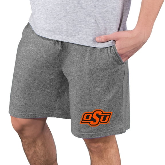 Men's Concepts Sport Charcoal Oklahoma State Cowboys Quest Knit Jam Shorts
