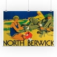 thumbnail image 3 of North Berwick, Scotland, Golf Coast, Vintage Promotional Poster (24x36 Giclee Gallery Art Print, Vivid Textured Wall Decor), 3 of 3