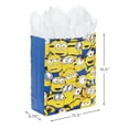thumbnail image 3 of Hallmark 15" Extra Large AIF9 Gift Bag with Tissue Paper (Minions) for Kids, Birthdays, Christmas, 3 of 3