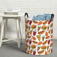 thumbnail image 5 of Picia Hot Dog Burger Large Laundry Basket, Waterproof, Freestanding Laundry Hamper, Collapsible Tall Clothes Hamper with Extended Handles-, 5 of 8