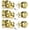 Polished Brass, variant on 4 Pack Keyed Entry Door Knob and Single Cylinder Deadbolt Combo Set, Matte Black Exterior Door Knobs with Lock and Key for Entrance and Front Door, Keyed Alike Round Door Knob and Deadbolt