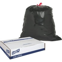 Genuine Joe Trash Can Liners 30 Gal. 1.05 mil 30"x32" 42/BX BK 01230