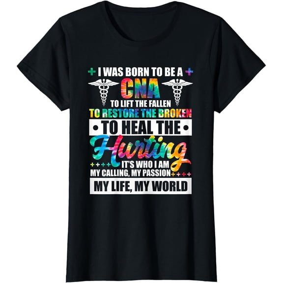 CNA Squad Appreciation Day Tie Dye For Women For Work T-Shirt