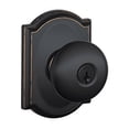 thumbnail image 2 of Schlage Lock 043156453306 Camelot Collection Plymouth Keyed Entry Knob, Aged Bronze, 2 of 2