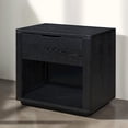 thumbnail image 4 of Omax Decor Venice Modern Nightstand with Soft Close Drawer in Black, 4 of 11