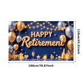 thumbnail image 6 of Decorative Design Happy Retirement Banner Balloon Decoration Party Backdrop for Retirement Celebration Indoor Party Event Decoration, 6 of 8