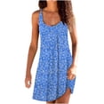 thumbnail image 1 of Vestido de chaleco de mujer con cuello redondo y estampado sin mangas sexy a la moda para mujer Pompotops ghjkhdj2173, 1 of 5