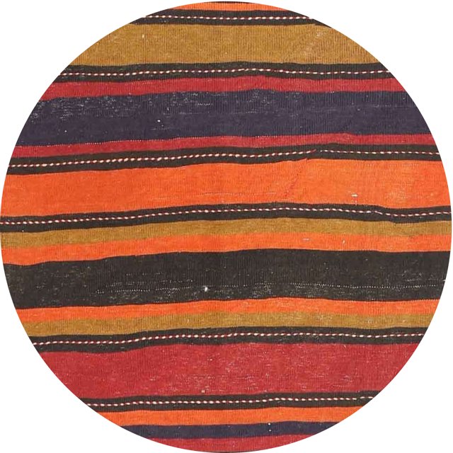 Ahgly Company Tapis d'Intérieur Rond Contemporain de la Région Orientale de Sienna, 7' Rond