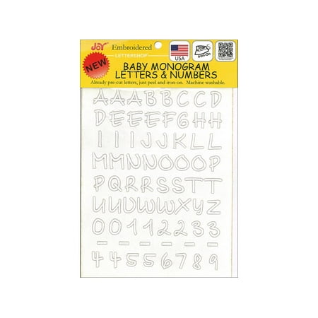Joy Iron Letters - Joy Applique Letter Iron On Mono Baby .5