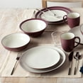 thumbnail image 4 of Noritake Colorwave Burgundy Set of 4 Coupe Dinner Plates, 4 of 7