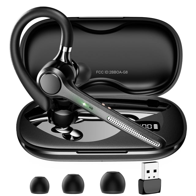 Auricular Bluetooth Ngsod V5.4 inalámbrico con cancelación de ruido y micrófono