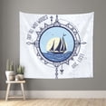 thumbnail image 2 of Balery Not All Who Wander Are Lost2 Pattern Tapestry 60x51 Inches - Large Wall Hanging Tapestry for Bedroom, Living Room, Dorm Decor - Artistic and Aesthetic Room Decor, 2 of 9