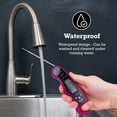 thumbnail image 5 of TwinTech Instant Read Meat Thermometer 1-2 Sec Water Resistant, Backlit, Magnetic, Foldable Probe for Kitchen, Grill, Candy, Liquids (Dream House Pink), 5 of 8