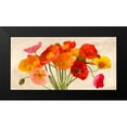 thumbnail image 2 of Villa, Luca 24x14 Black Modern Framed Museum Art Print Titled - Poppies in Spring, 2 of 5