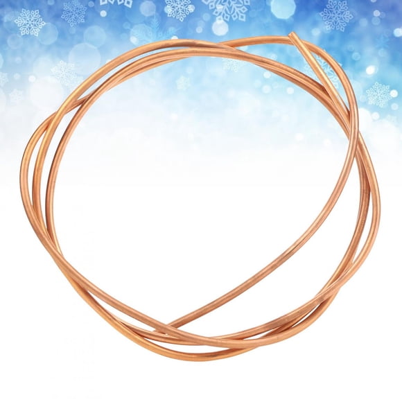 Gupbes 2m C1100 Copper Tube Soft Coil Pipe for Air Conditioner Refrigerator OD 6mm / ID 5mm,Soft Copper Tube Pipe,Copper Pipe