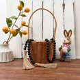 thumbnail image 2 of JUMRHFAN 59in Wooden Bead Decor with Tassels, Farmhouse Wall Hanging for Festivals, Black, 2 of 16
