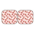 thumbnail image 3 of Uemuo Floral Strawberr Printed 2 PCS Car Windshield Sun Shade, Auto Sun Heat and UV Rays Blocker, Foldable Automotive Front Window Sunshade Protector, 3 of 7
