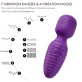 thumbnail image 3 of Mini Rechargeable Personal Powerful Quiet Body-Safe 28Frequency Wand Massager Magic Therapeutic Powerful, Cordless for Back, Neck, Shoulder for Women and Couple, 3 of 10