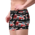 thumbnail image 4 of Fotbe Fire and Rescue Truck Men’s Total Support Pouch Boxer Briefs, X-Temp Cooling, Moisture-Wicking Underwear, Regular, Long-leg and Trunk-Medium, 4 of 9