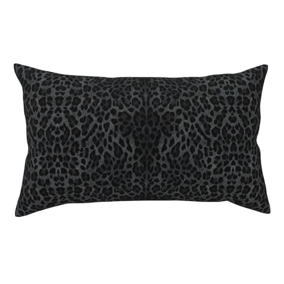 Throw Pillow Covers Black Cheetah Leopard Pillow Cases With Invisible Zipper Pillowcases For Couch Bed Sofa Chair 20x36 Inches