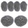 thumbnail image 1 of Stainless Steel Scrubber for Kitchen Use Silver Color Unique Design Comfortable Grip 6pcs, 1 of 5