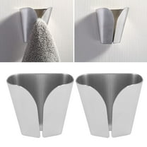 Stainless Steel V Type Towel Hook Brushed Finish Waterproof Hand Towel Hook Hanger,Kitchen Towel Hooks Dish Towel Holder Rustproof Stainless Steel Brushed Finishfor Kitchens and Bathrooms