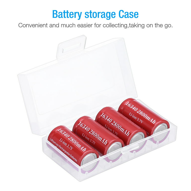ICR16340 Rechargeable Battery CR123A 123A CR17345 17345 2200 mah 3.7 V  Batteria Al Litio+1PCS charger