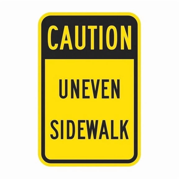 Lyle Rflctv Tripping Hazard Caut Sign,18x12in T1-1373-EG_12x18