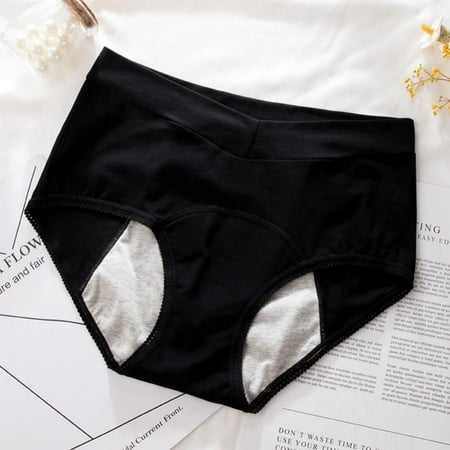 

Female Panties Menstrual Period Leak-proof Underpants Postpartum Panties Women Stretch Briefs V-shaped Waist Briefs Full Coverage Sanitary Pants Breathable Cotton Panties