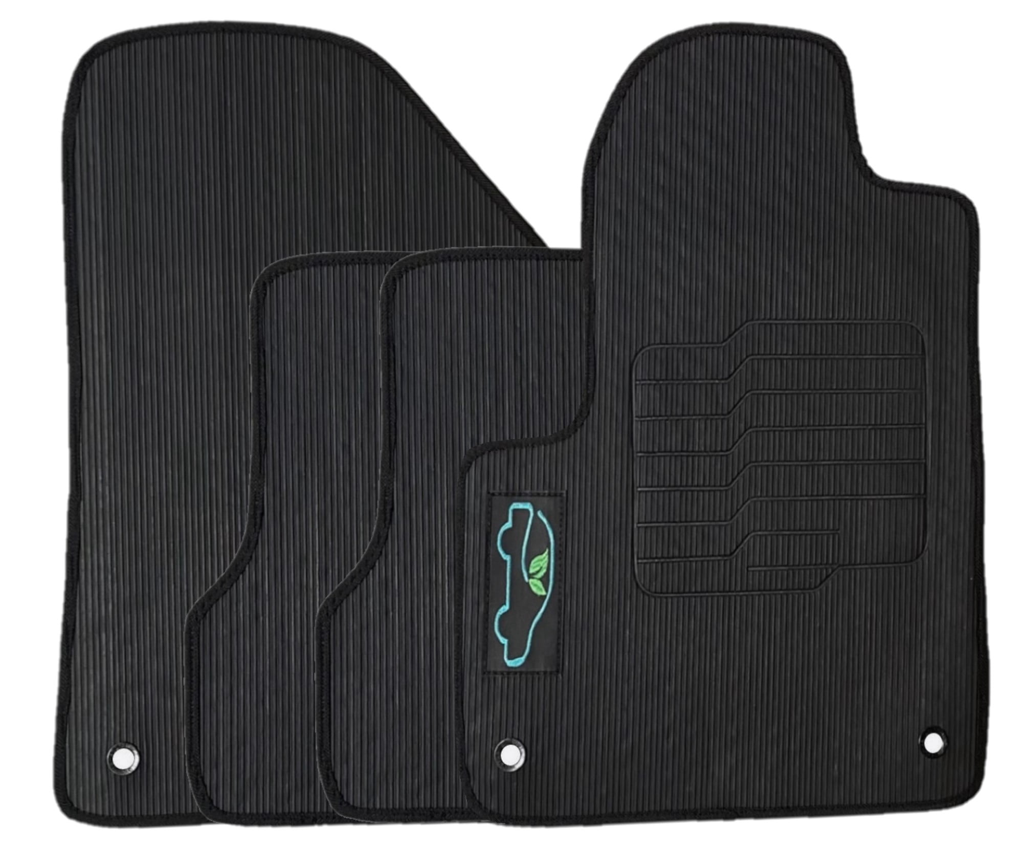 All Weather Floor Mats Custom Fit for 2014 to 2023 Jeep Cherokee - Perfect Fit with Anchoring System - ecoMats